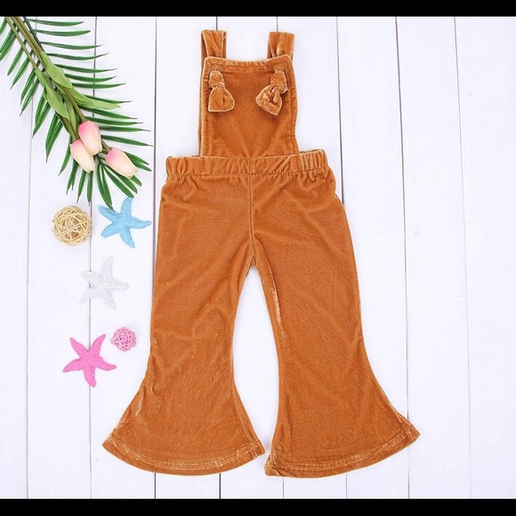 Crushed Velvet Fashion bib overalls - Picture 2 of 2